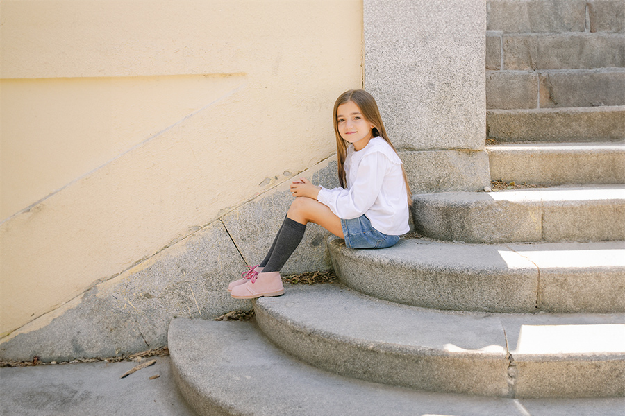 Desert Boots Kinder Stiefel mit Schnürsenkeln