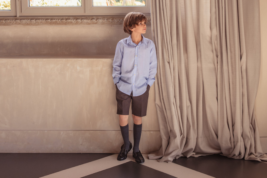 Leder-Mokassins für Jungen