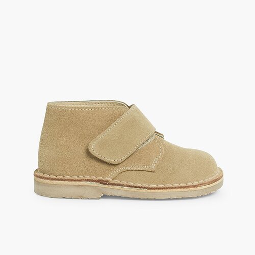 Desert Boots Kinder Stiefel mit Klettverschluss Sand