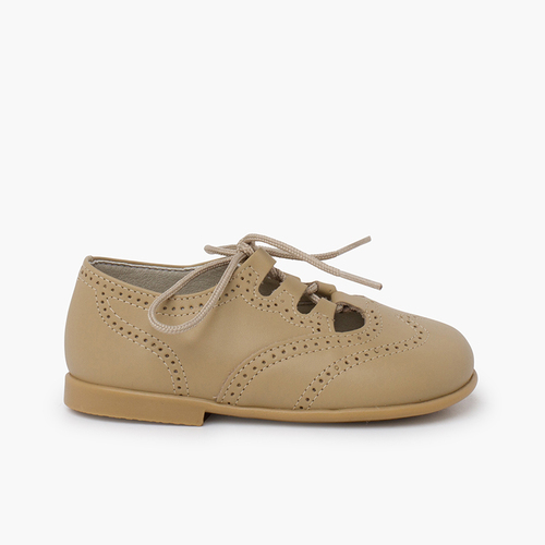 Englische Schuhe / Englische Lederschuhe Kamel