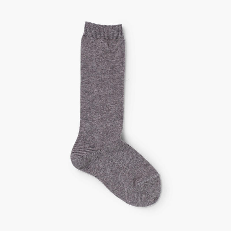 Einfarbige Socken Grau