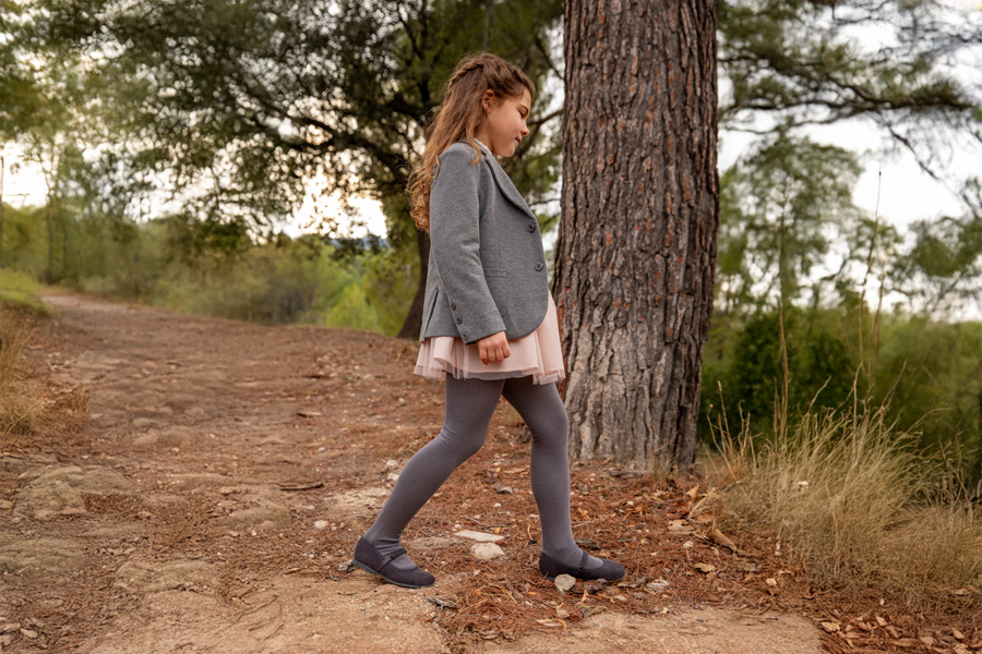 Mädchen Riemchenballerinas aus Serratex mit Klettverschlussriemen