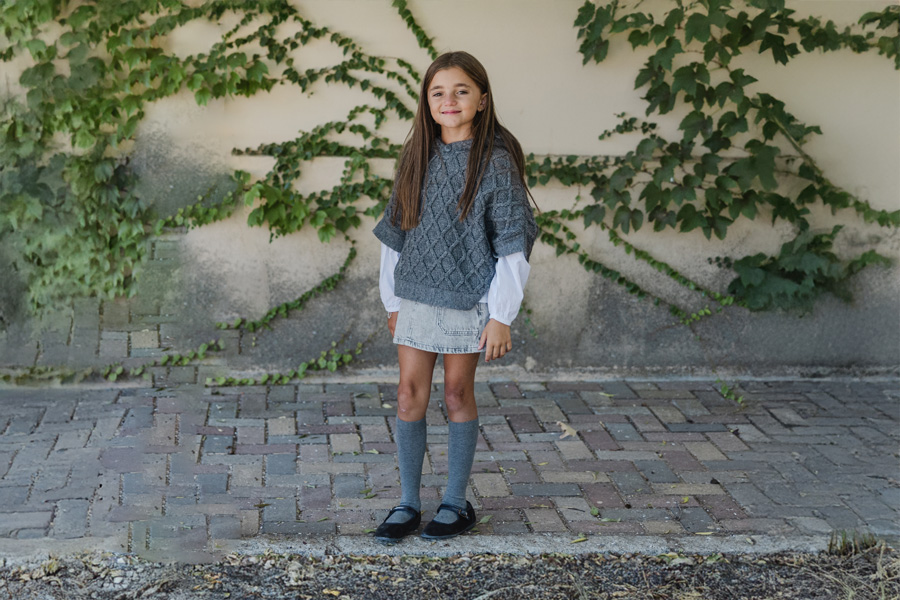 Mädchen Riemchenballerinas  aus Samt mit Schnalle