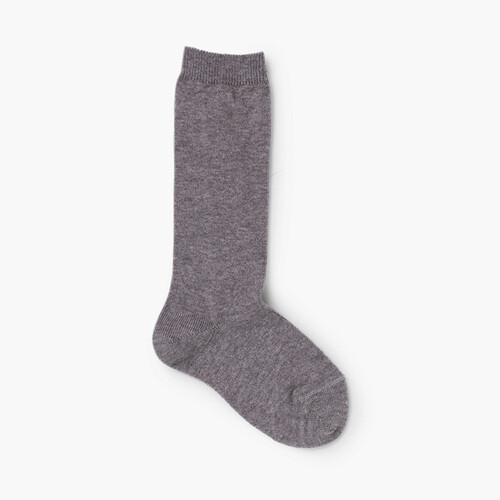 Einfarbige Socken Grau