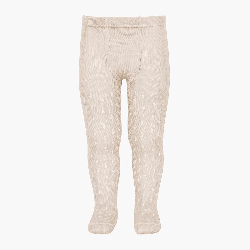 Strumpfhosen mit Perlenmuster Sommer Leinen