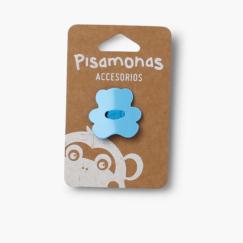 Haargummi Mädchen mit Bärchen Türkisblau