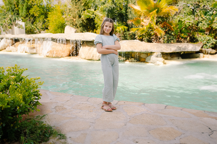 Sandalen Mädchen Glattleder gekreuzt