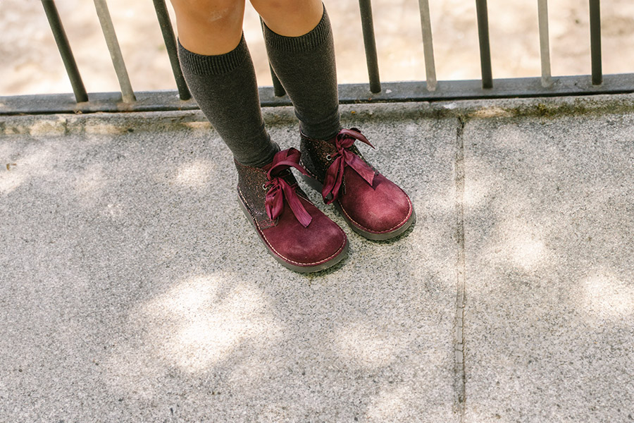 Glitzer Desert Boots für Mädchen