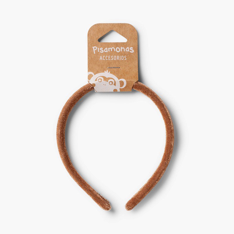 Starres Samtstirnband Beige