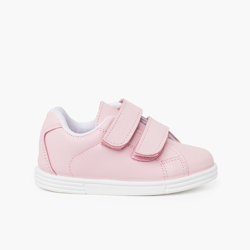 Waschbare Leder Sportschuhe für Babys und Kinder Rosa