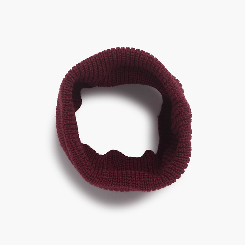 Strickschal-Kragen Granat