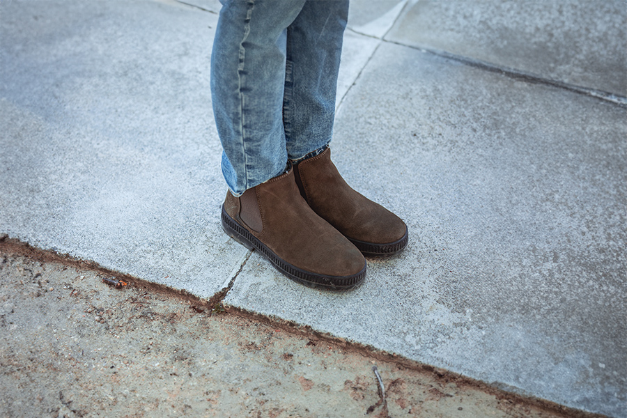 Stiefel für Jungen mit Track-Sohle und Elastikband