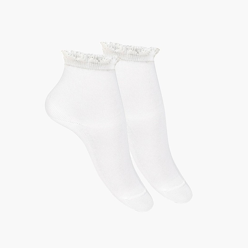 Kurze formelle Socken für Jungen Weiß
