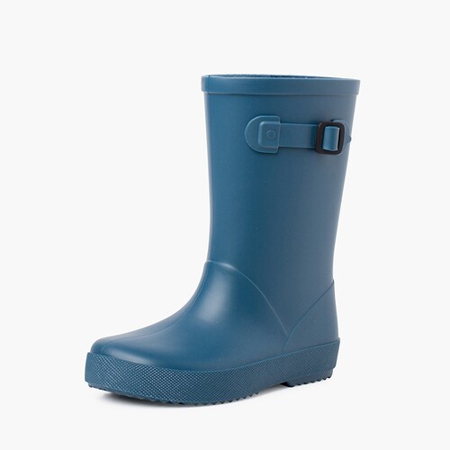 Gummistiefel Splash mit Schnalle in pudrigen Farben Blau
