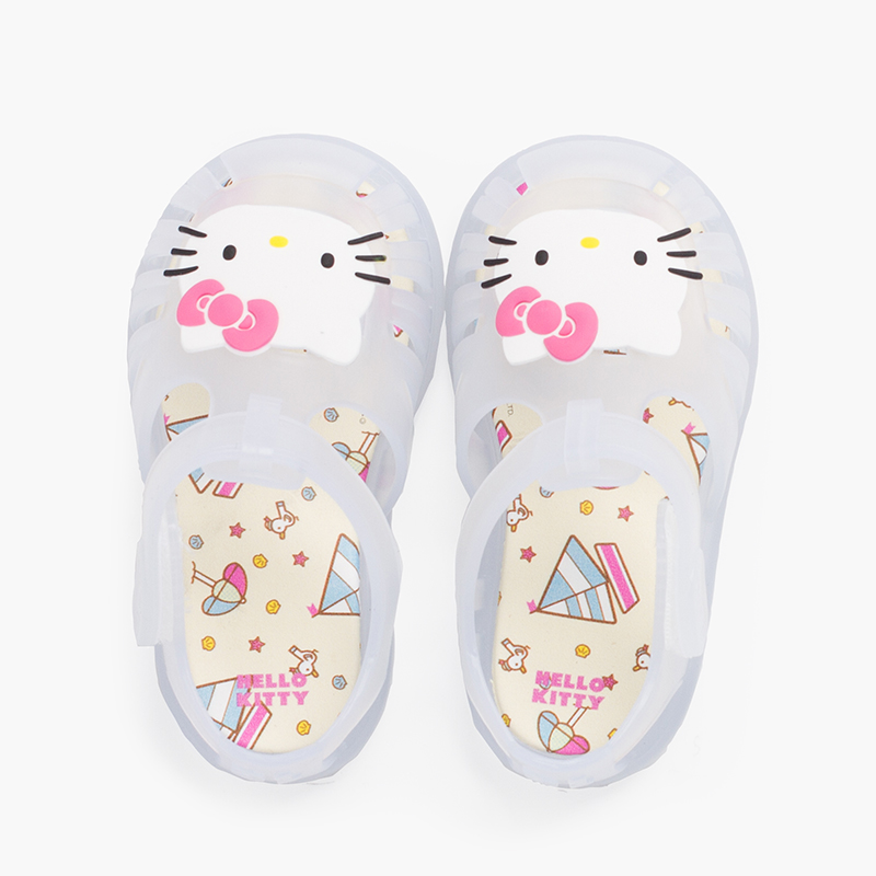 Hello Kitty Krabbensandalen Haftbandverschluss Weiß