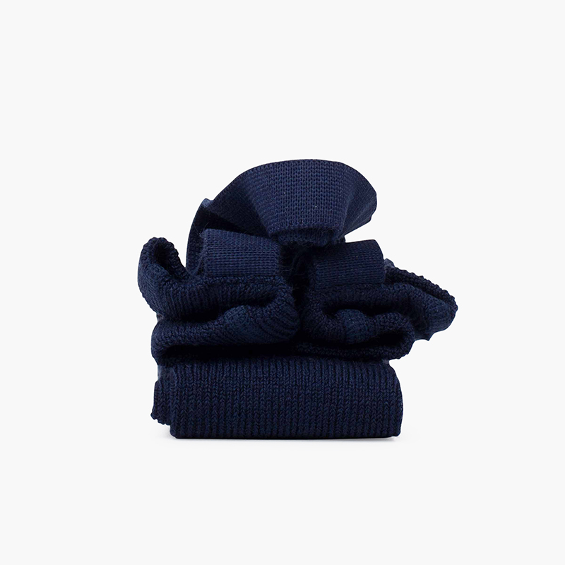 Leggings für Kinder mit elastischen Trägern Marineblau