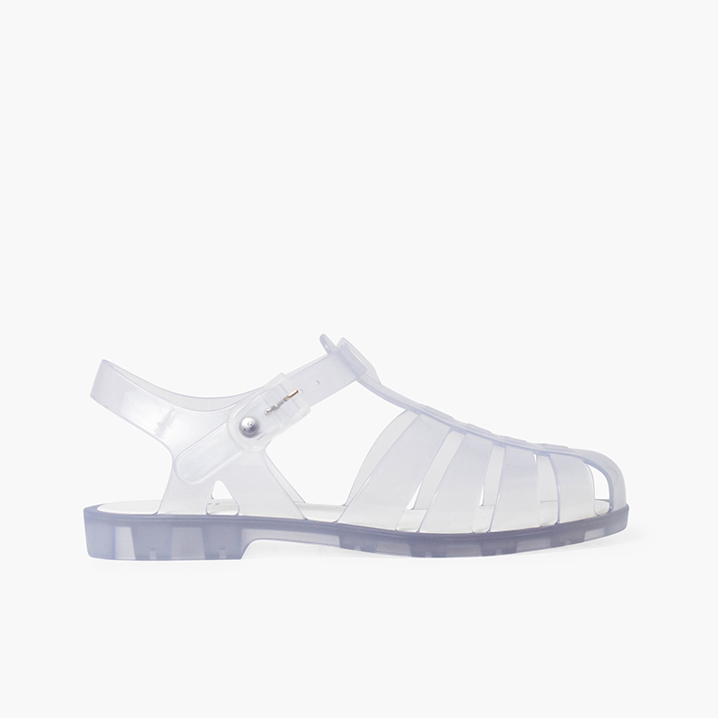 Klassische Biarritz Cristal-Strandsandalen für Damen Transparent
