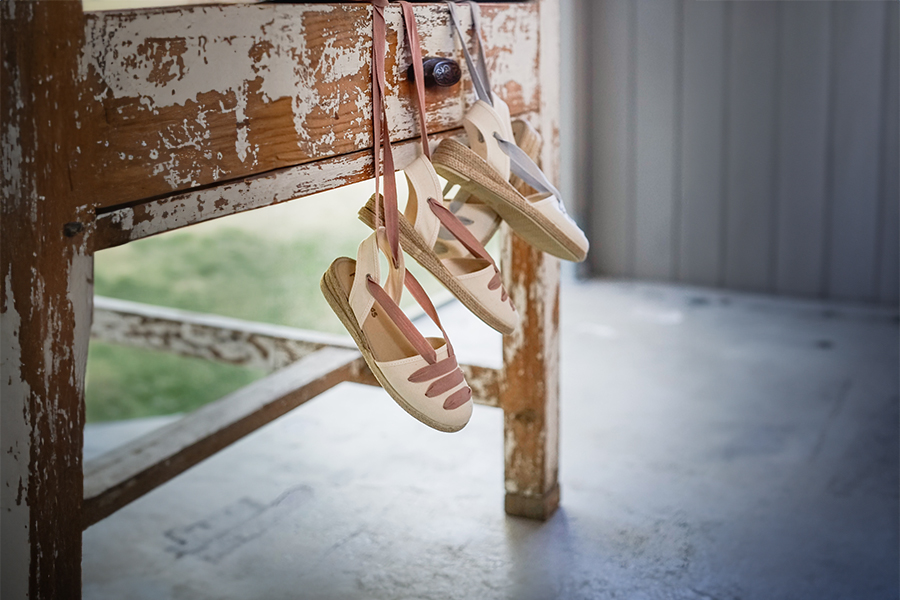 Keilabsatz-Espadrilles im Goyesca-Stil mit Bändern