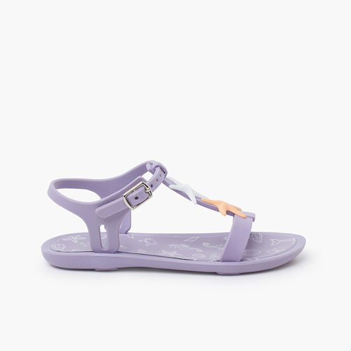 Tricia-Sandalen mit Sternen in pudrigen Farben Malve