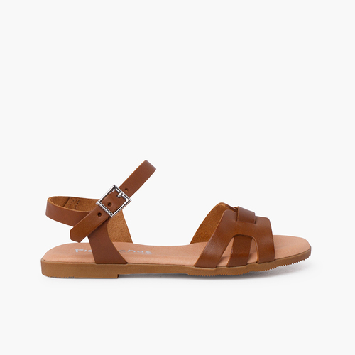 Römersandalen aus Leder für Damen und Mädchen Leder