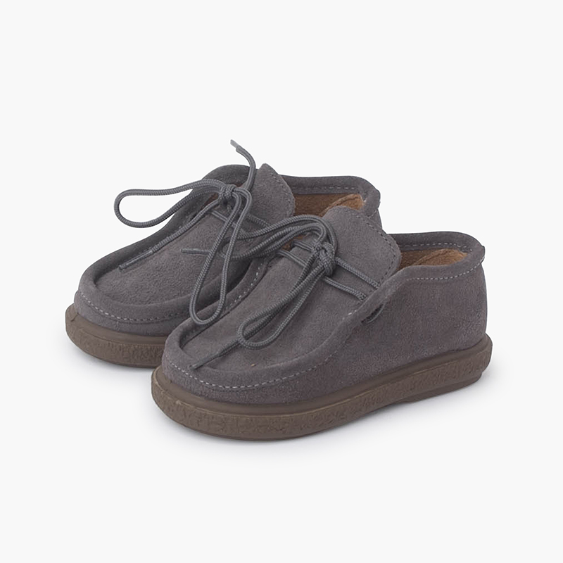 Blucherschuhe für erste Schritte Grau