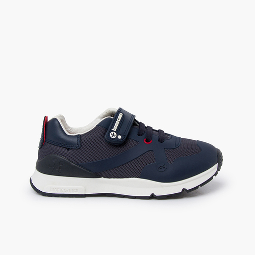 Sneakers mit elastischen Schnürsenkeln Marineblau