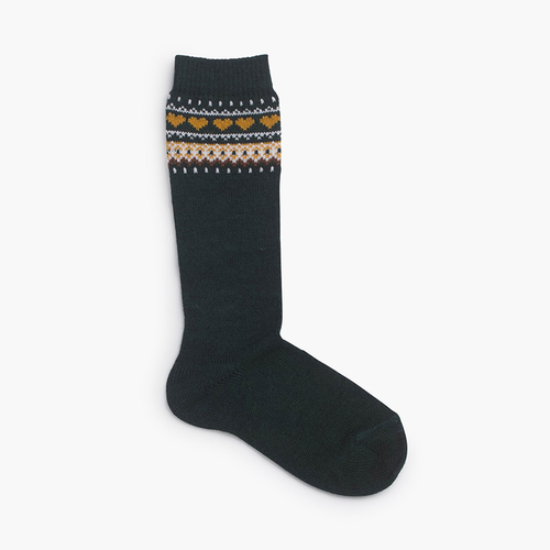 Socken mit Greca-Herzen Grün