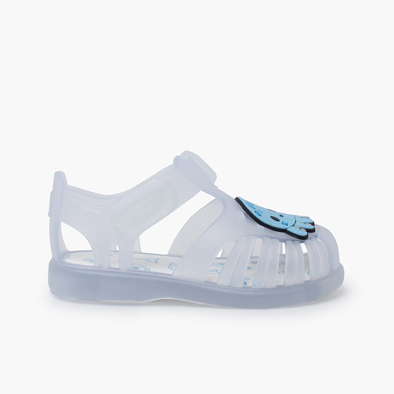 Krabben-Strandsandalen mit Klettverschluss Blau