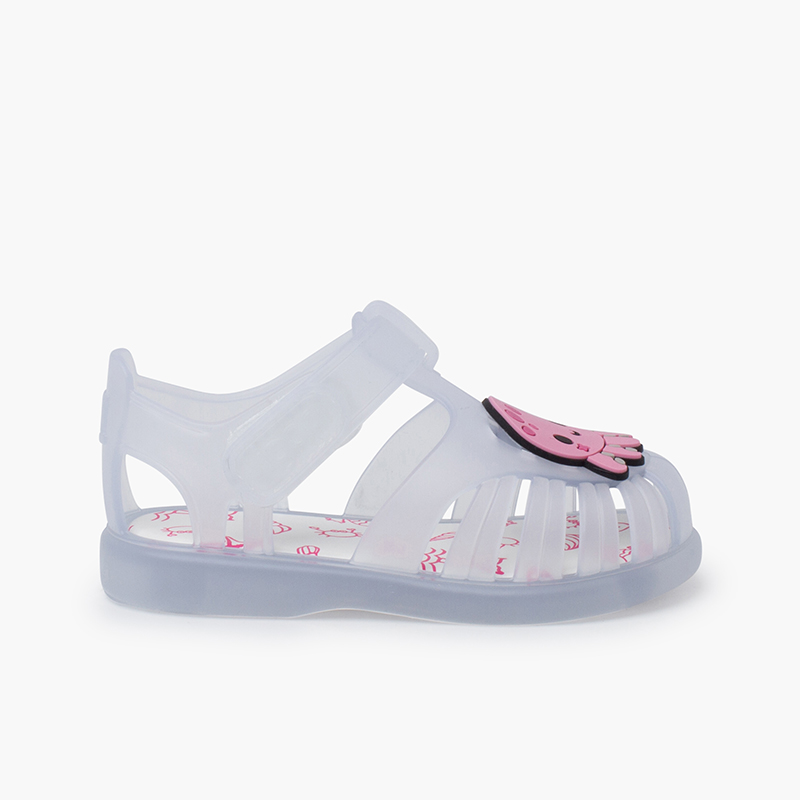 Krabben-Strandsandalen mit Klettverschluss Rosa