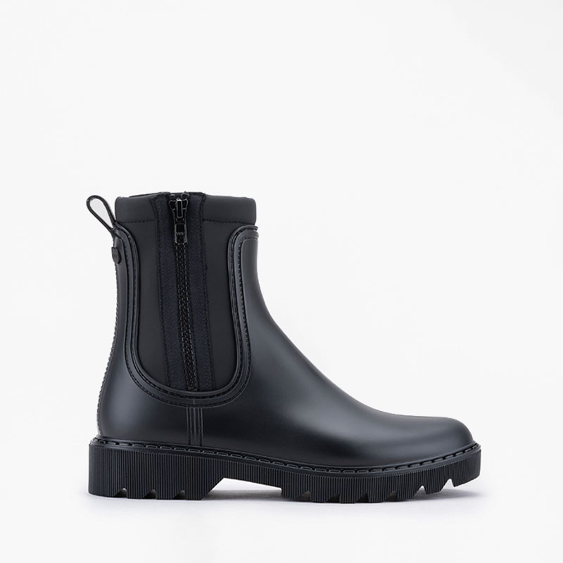 Regenstiefel für Damen mit weichem Innenfutter Schwarz