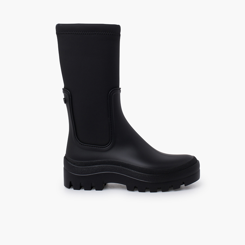 Botas agua mujer forro suave interior  Schwarz