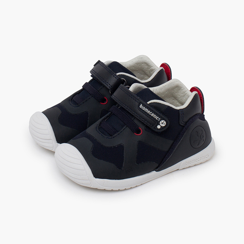 Sneakers mit Klettverschluss und elastischem Band Marineblau
