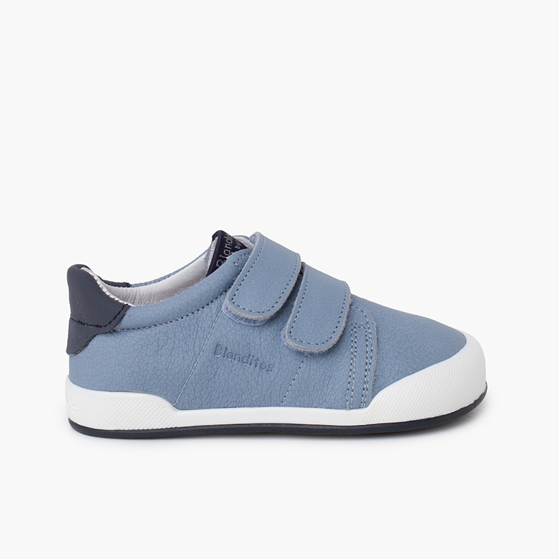 Sneaker mit kontrastierendem Fersenbereich Blau