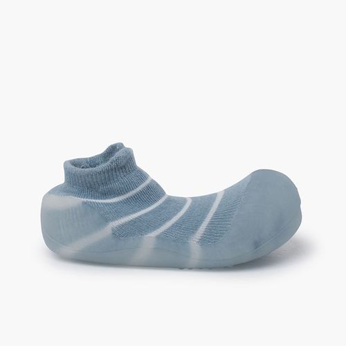 Runde Babyschuhe für den Sommer Blaue Streifen