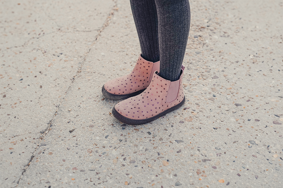 Barfuß-Stiefel mit elastischen Sternen-Motiven