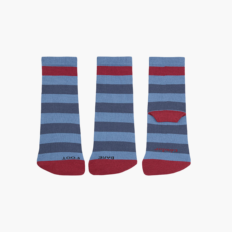Barfuß-Socken mit Streifen Französisch Blau