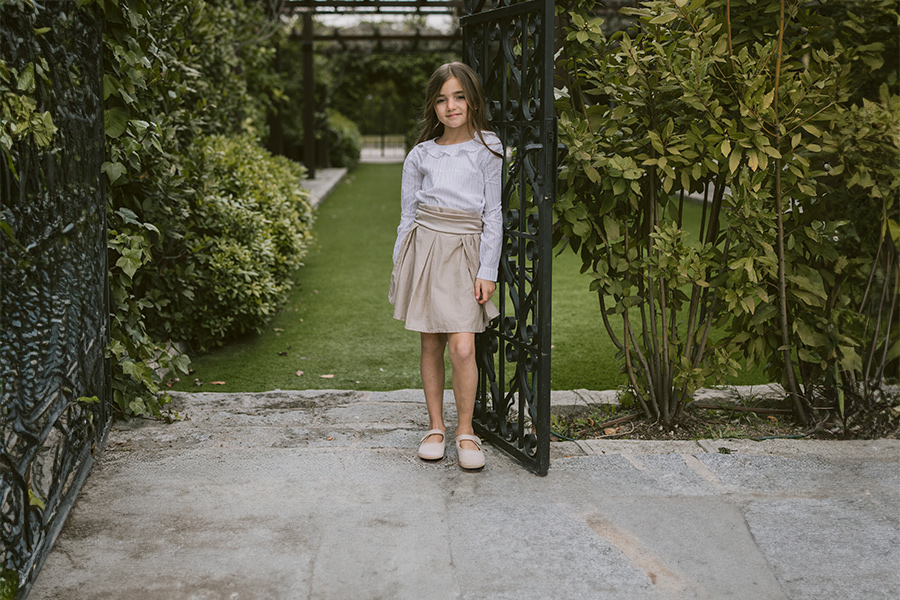 Barefoot-Mary-Janes aus feinem Leinen