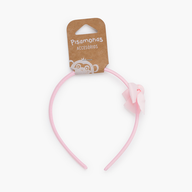 Haarreif Schleife Ripsband Babyrosa