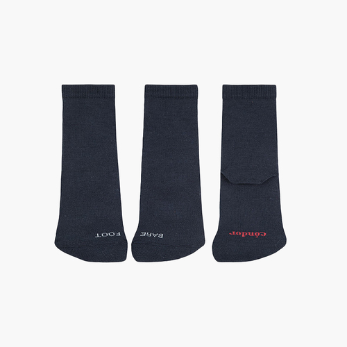 Barfuß-Socken in einfarbig Marineblau