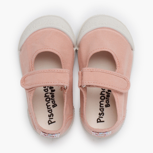 Barefoot-Mary-Janes aus gewaschener Leinwand Make-up