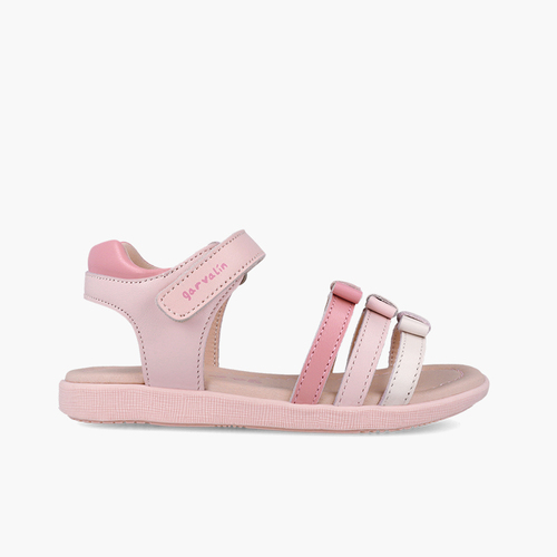 Garvalin Mädchensandalen dreifachen Riemen Schleifen Rosa