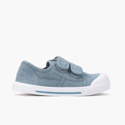 Barefoot-Wide-Leinenschuhe Sohle Streifen Ozean