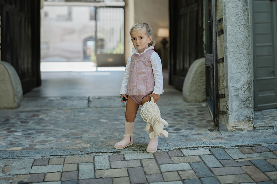 Barefoot-Stiefel Kunstleder Lammfellkragen