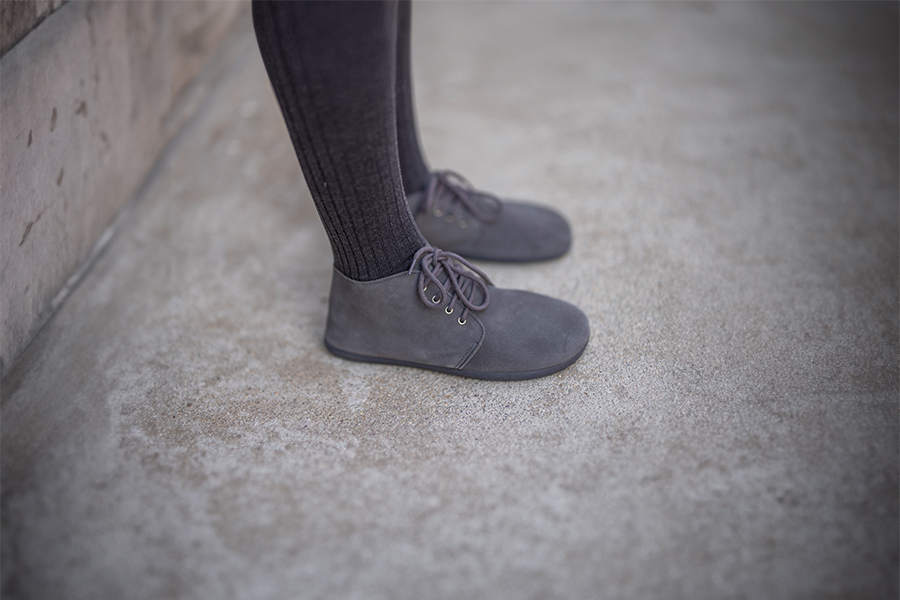 Barfuß-Wildlederstiefel Schnürung