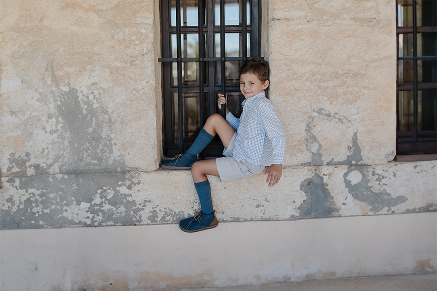 Jungen Barfußstiefel Schnürsenkel Lederferse