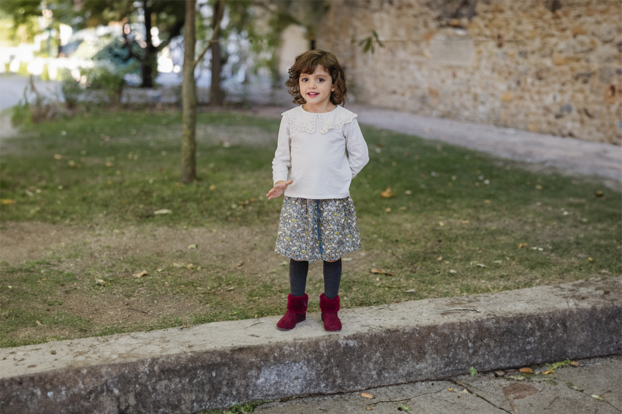 Mädchenstiefel Kragen Felloptik dünner Sohle