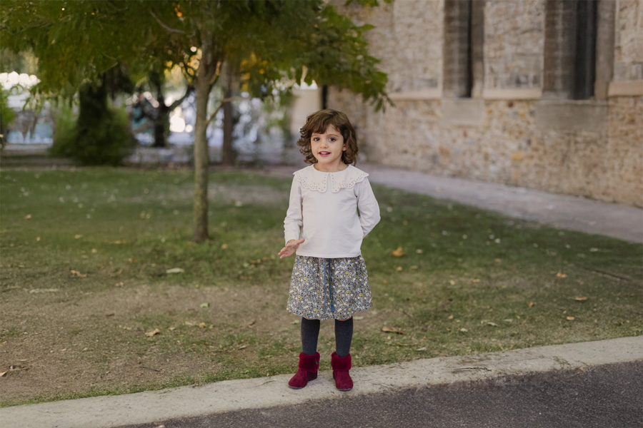 Mädchenstiefel Kragen Felloptik dünner Sohle