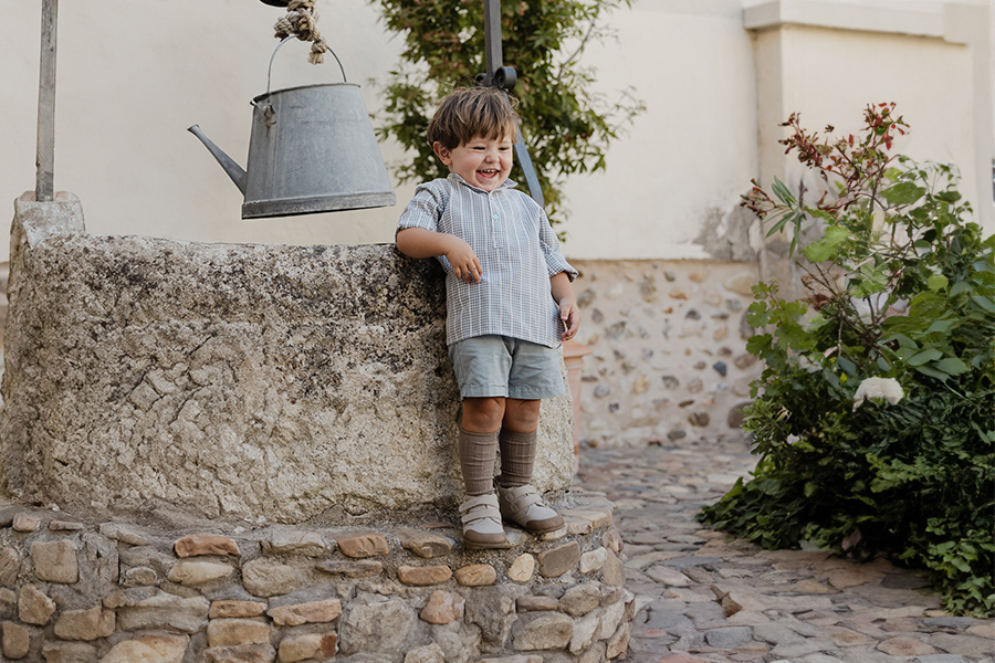 Kinder Barfußstiefel Leder verstärkte Spitze