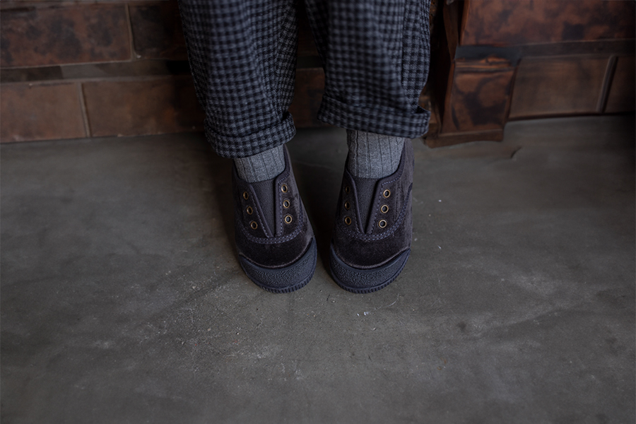 Barfuß-Schuhe Samt ohne Schnürsenkel