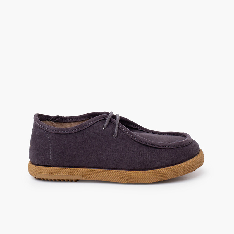 Wallaby Suede Segelschuhe Jungen Grau